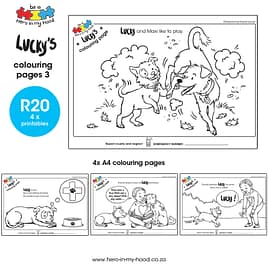 Lucky’s colouring pages 3 English download