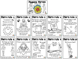 Hygiene Heroes safety rules English download