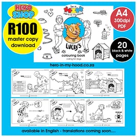Lucky’s colouring book, English download